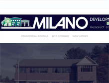 Tablet Screenshot of milanodevelopment.com